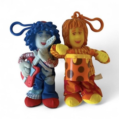 Doodlebops 2007 Keychain Plush Toy Beanie Buddies From Kids TV Show, Set of 2