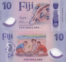 Fiji 10 Dollars 2026 2025 P NEW Polymer Deisgn UNC