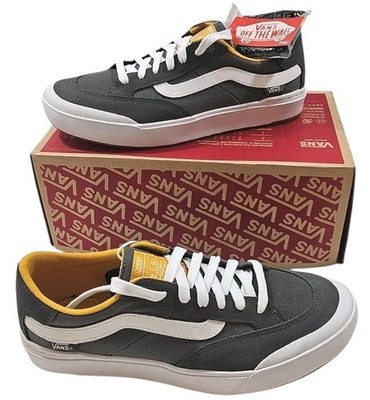 VANS ~Men's 7; Woman 8.5~ Berle Pro  Pewter Gray Grey / Mango Mojito White NEW.