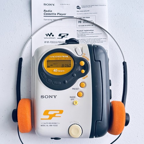 Sony Walkman WM-FS555 Sports Radio Cassette Player - New Belt - Reconditioned