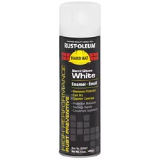 Rust-Oleum 209567 Rust Preventative Spray Paint, White, Semi-Gloss, Solvent, 15