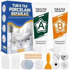 Tub Repair Kit White, Fiberglass Shower tub and Porcelain Sink Repair Kit