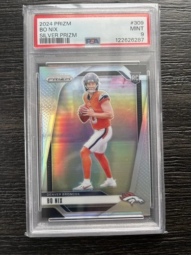 BO NIX PRIZM RC SILVER PSA 9 Panini BRONCOS