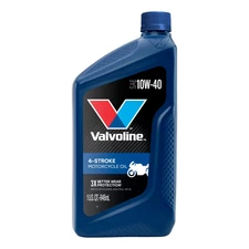 Valvoline 4-Stroke Motorcycle Oil 10W-40 Conventional Motor Oil 1 QT