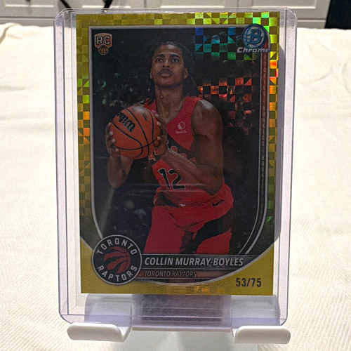 Topps 2025-26 Bowman Chrome Collin Murray-Boyles #BCV-9 Gold Shimmer 53/75
