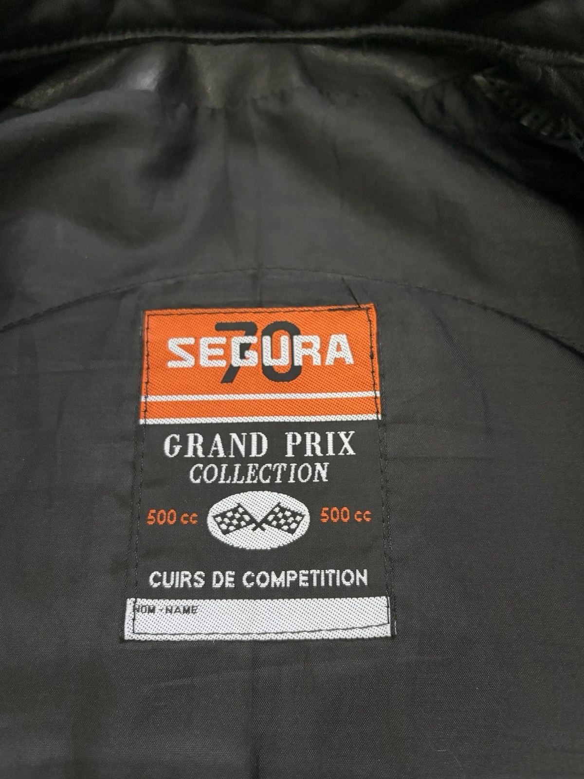 Vintage Segura Leather Racing Jacket Motul Total Dunlop Patches Biker Size M / 3 - product detail image 7