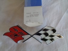 Nos 1958 1959 1960 Corvette Front Fender Cross Flags Emblem Gm 3767507 Oem New Nos 1958 1959 1960 Corvette Front Fender Cross Flags Emblem Gm 3767507 Oem New