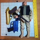 1960s Toy Zebra I & II Projectile & a 11" G.I. Joe Action Figure w/ Machine Gun