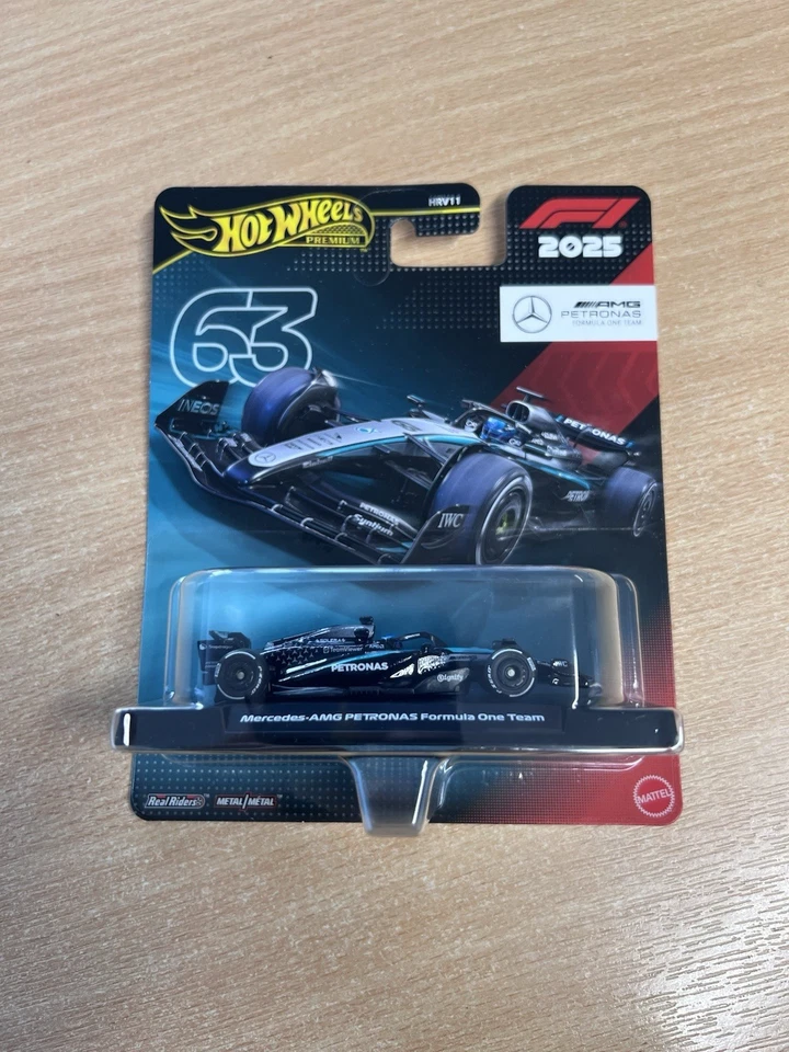 Hot Wheels 2025 F1 Mercedes-AMG Petronas Formula One Team #63 George Russell NEW