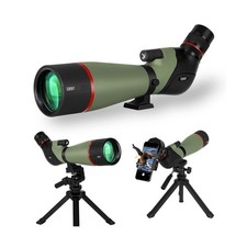 Gosky 20-60X80 HD Dual Focusing Spotting Scope, BAK4 Prism 45 Degree Angled E...