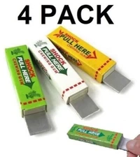 4 Pcs of Shocking Gum - Electric Shock Novelty Bubble Gum Prank Gag Trick