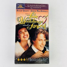 Four Weddings and a Funeral VHS New Sealed Hugh Grant, Andie MacDowell