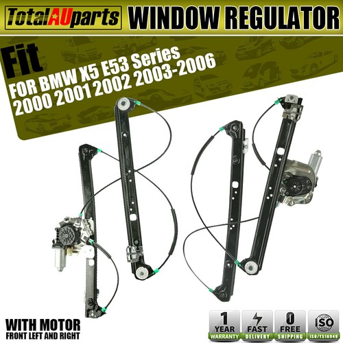 Power Window Regulator For BMW X5 E53 (2000-2006) - Rear Right Passenger Side, No Motor 8 thumbnail image