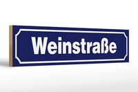Holzschild Hinweis 46X10 Cm WeinstraßE Holz Deko Schild Wooden Sign
