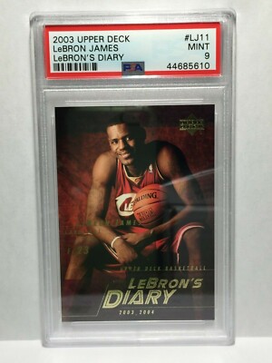 ROOKIE CARD RC PSA 9 MINT LeBron James Diary 2003 Upper Deck #LJ11 LAKERS CAVS | eBay UK