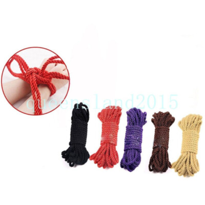33 Ft Silk Soft Restraint Shibari Tie Up Slave Rope Body Harness Bondage Fantasy