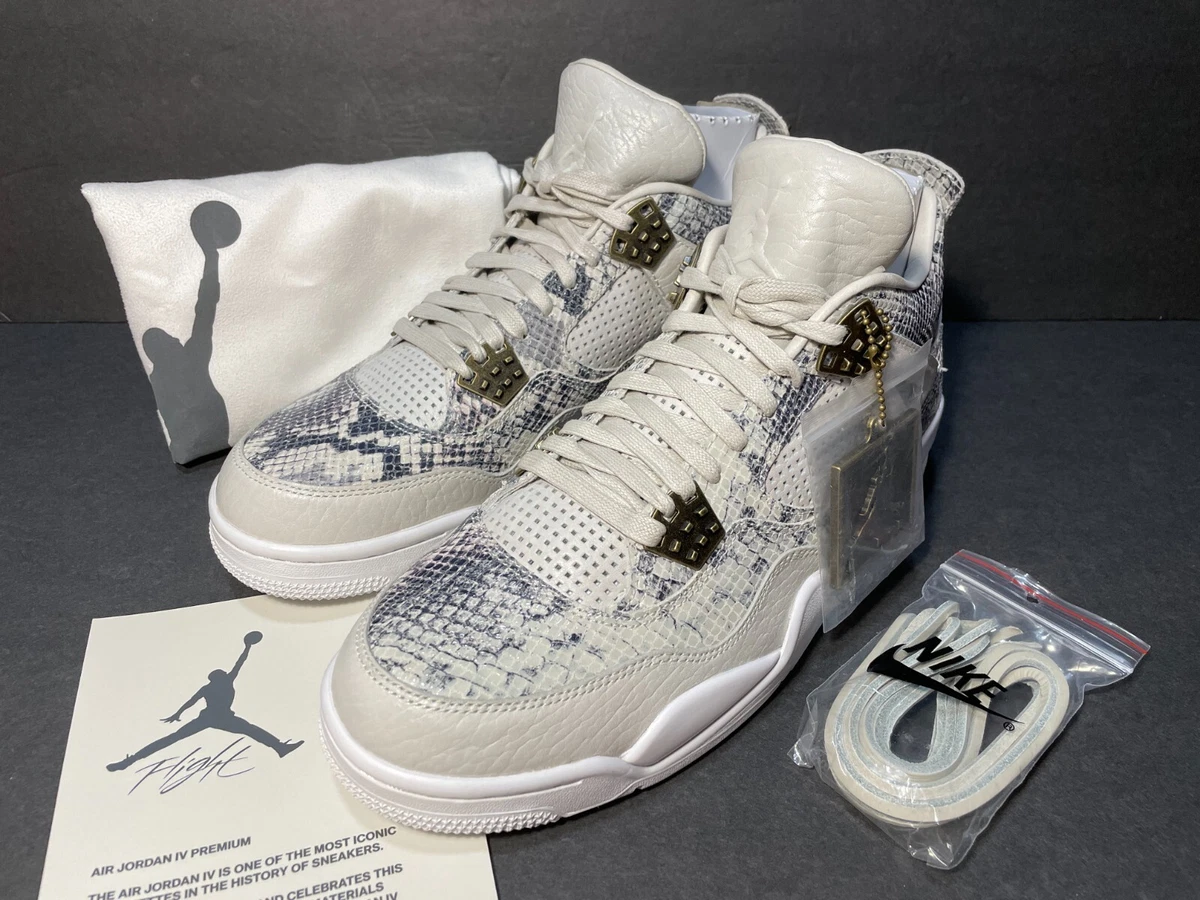 DS NEW 2016 NIKE AIR JORDAN 4 IV SNAKESKIN SIZE 11 PREMIUM MILITARY OREO LS 10.5