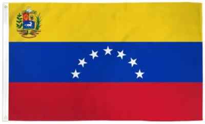 Venezuela 7 Sterne Wappen Polyester 3 Fuß x 2 Fuß Flagge