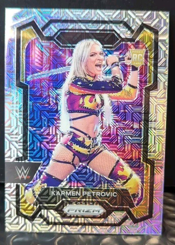 Karmen Petrovic WWE Panini Prizm 2024 Rookie Card RC Mojo #/25