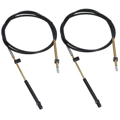 2 Stück Multiflex Bootsmotorsteuerkabel 10 Fuß für Mercury Mercruiser Mariner...