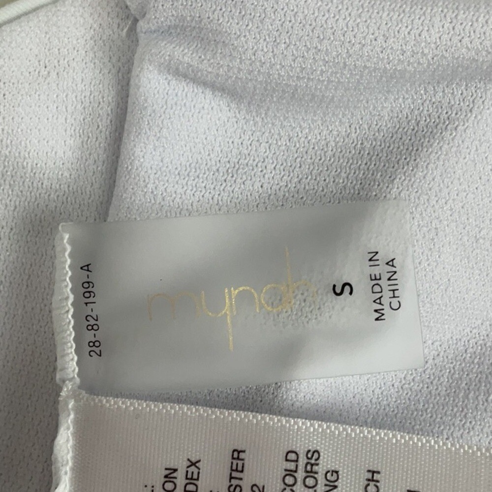 Mynah Small Leaf Pattern Bikini Top – Swimwear Su… - image 4