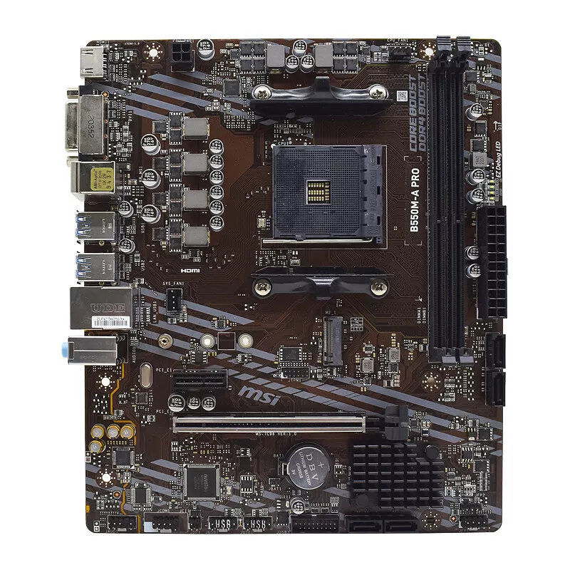 MSI B550M A PRO Motherboard M ATX AMD B550 Socket AM4 DDR4 64GB
