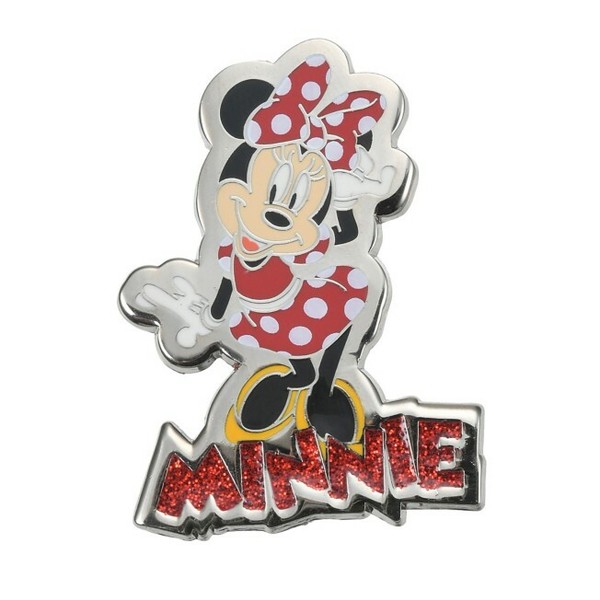 Disney Store Japan Minnie Maus Anstecker Minnie Logo 1,77 Zoll-image