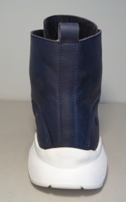 Dingo Size 11 M BLACK TOP Navy Leather Lace Boots New Men