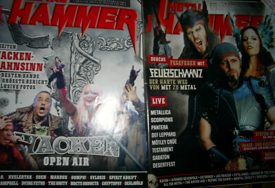 2 x METAL HAMMER 2023 - FEUERSCHWANZ WACKEN METALLICA ALICE COOPER MARDUK UDO