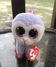 TY-Basket Beanie Baby-“LILLI”the Lamb with Plastic Clip (3 inch)-New With Tags