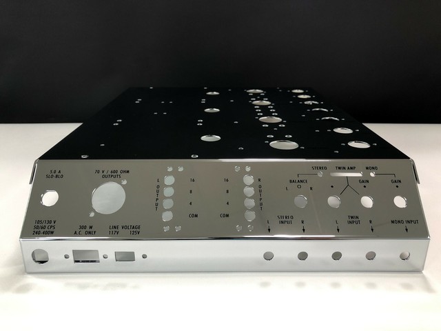 For McINTOSH MC275 AMPLIFIER SUPER MIRROR POLISHED & CHROME CHASSIS - DIY