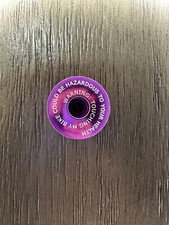 Touching My Bike Could Be Hazardous Bicycle Headset Stem Top Cap 1 1/8" Purple