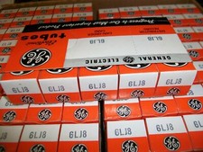 SLEEVE OF FIVE GE 6LJ8 TUBES
