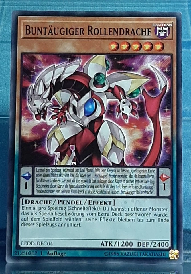 Yugioh - Buntäugiger Rollendrache -  LEDD-DEC04 - Legendary Dragon Deck - DE/NM - Bild 3 von 4