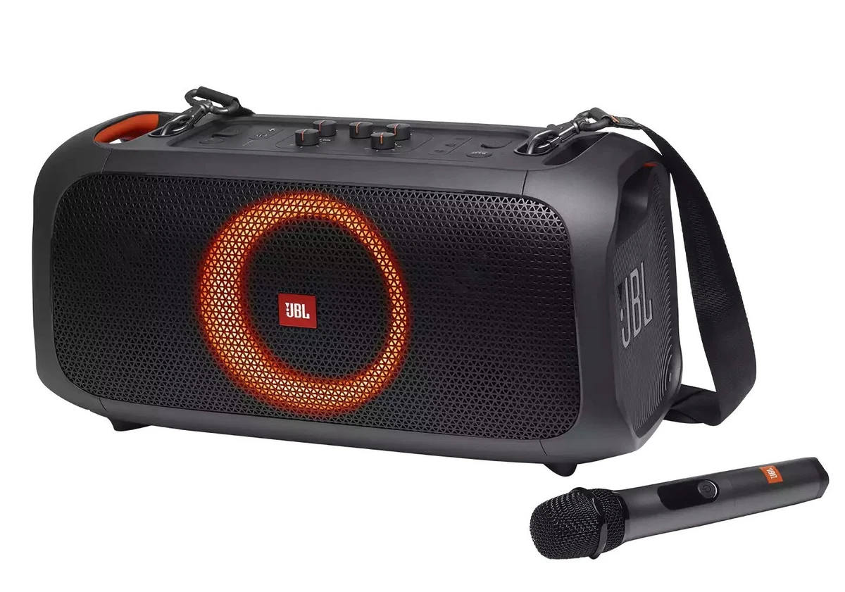 JBL PartyBox On-the-Go Party Tailgate Karaoke Bluetooth  Speaker+LED+Wireless Mic