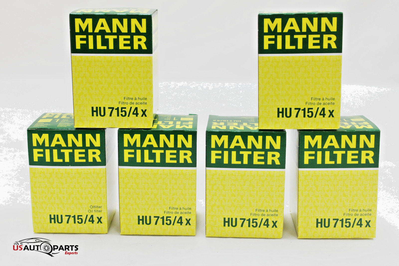 SET OF 6  MANN Oil Filter HU715X - BMW -OEM 11421716192 /11421743398
