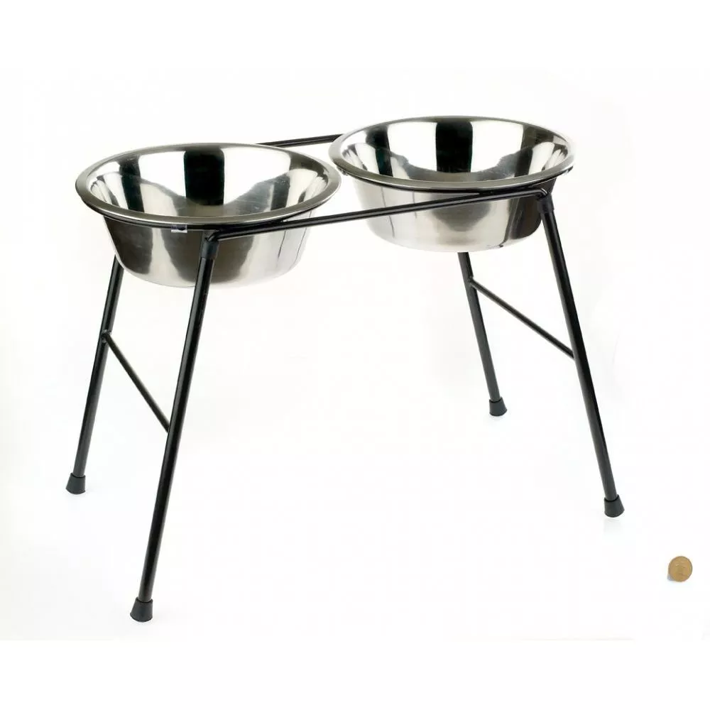 White dog best sale bowl stand