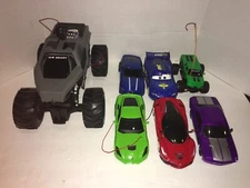 Lot of 7 RC Cars without remote control SOLD AS IS 