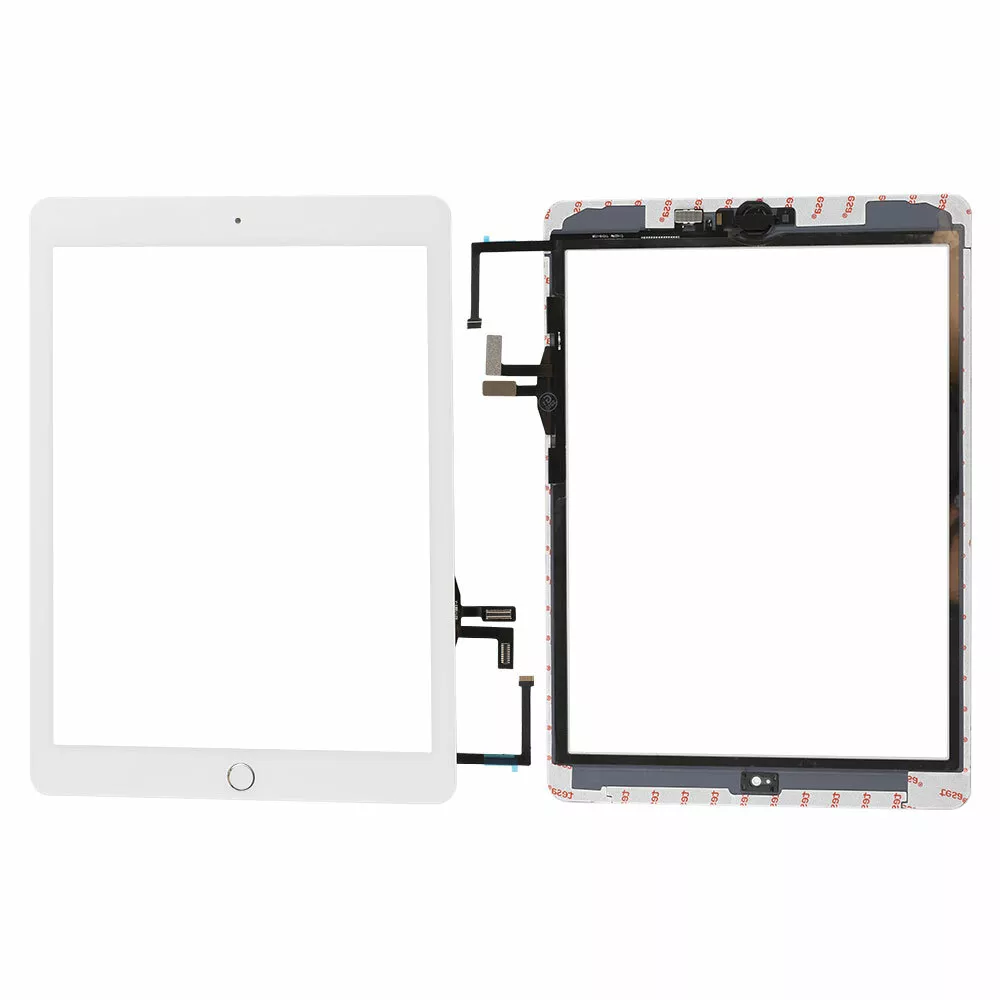 White For Apple iPad 5 A1822 A1823 9.7 Touch Screen Digitizer Glass+Home  Button