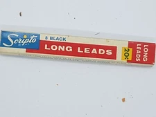 Scripto 8 Black Long Leads 20 cents E 430HB 0.46 diameter 4" 