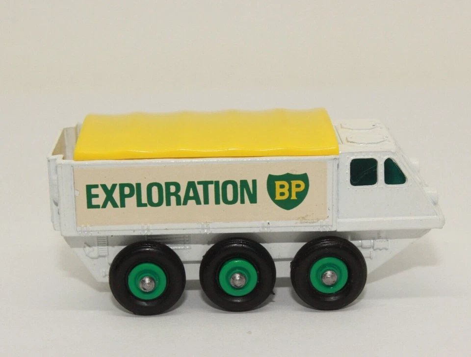 my977, Alter Matchbox Lesney 61 B Alvis Stalwart BP Expedition 66er-70 BOX OVP - Bild 3 von 4