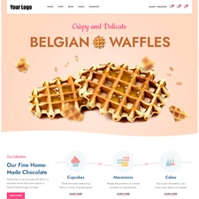 Bakery Shop Website Design with Free VPS Web Hosting and Installation