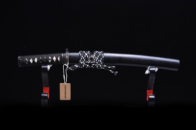 MURASAME Tanto Sword – Hand-Forged T10 Steel, Real Hamon, Sharp & Full Tang