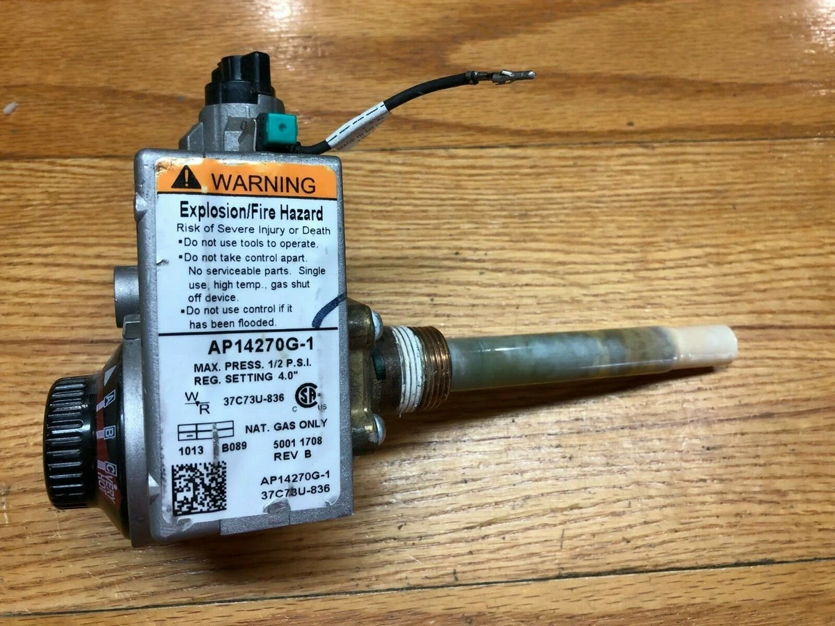 Rheem Hot Water Heater Gas Valve AP14270G-1 145-1410 37C73U-836 | eBay