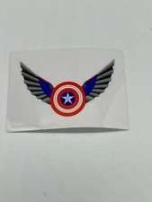 Marvel Collector Corps Exclusive Captain America Shield & Wings Decal Sticker