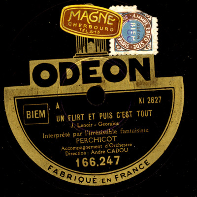 PERCHICOT  Un flirt et puis c'est tout / Le coiffeur pour dames -Chanson-  S5215