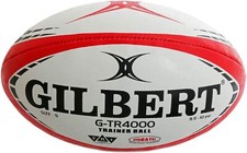 Image of Gilbert G-TR4000 Red Training Quality Rugby Ball Size 3 4 5 - Free P&P