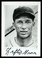 ROBERT LEFTY GROVE AUTOGRAPHED 3.5x5 SIGNED BLACK WHITE PHOTO GEM MINT AUTOGRAPH