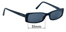 SFx Replacement Sunglass Lenses fits Prada VPR18M - 51mm Wide