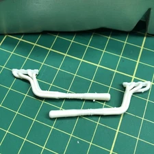 Chevy Big Block 454 4-2-1 Headers W Super Trap Mufflers AMT 1:25 LBR Model Parts